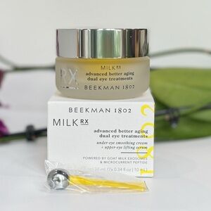 NEW Beekman 1802 Milk RX Eye Cream + Lifting Serum | Dual Treatment | $68 Retail